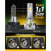 imageAUXITO H7 Bulb 1000 Brighter 11 Mini Size No Adapter Needed 5 Min Quick Install No Flicker 99 Compatibility Pack of 2H11BYellow