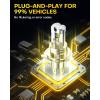 imageAUXITO H7 Bulb 1000 Brighter 11 Mini Size No Adapter Needed 5 Min Quick Install No Flicker 99 Compatibility Pack of 2H49003