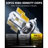 imageAUXITO H7 Bulb 1000 Brighter 11 Mini Size No Adapter Needed 5 Min Quick Install No Flicker 99 Compatibility Pack of 2H49003HB2Yellow