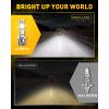 imageAUXITO Latest H139008 Bulbs 1000 50000LM Brighter 11 Halogen Size 6500K Cool White 60000Hr Long Lifespan Plug and Play No Flicker Pack of 2H1