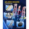 imageAUXITO Latest H139008 Bulbs 1000 50000LM Brighter 11 Halogen Size 6500K Cool White 60000Hr Long Lifespan Plug and Play No Flicker Pack of 2H139008
