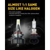 imageAUXITO Upgraded 9005HB3 H11H8H9 Bulbs Combo 1000 Highly Bright 6500K Cool White Real 11 Mini Size Canbus Direct Install Plug and Play Pack of 49005HB3