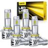 imageAUXITO 9005 9006 Bulbs HB3 HB4 80000LM UltraBright Plug N Play Long Lifespan No Flicker 99 Compatibility Pack of 4