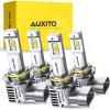 imageAUXITO 9008 H13 Bulbs 900 Brighter 6500K White Illumination Factory Halogen Size Match Simple Plug and Play 99 Vehicle Compatible Pack of 290059006