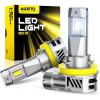 imageAUXITO H11 LED Bulbs 50000LM 900 Super Bright 60000 Hours Life Service 6500K Cool White 11 Mini Size Wireless H8 H9 Fog Light Halogen Replacement Plug amp Play Pack of 2H11H8H9