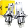 imageAUXITO H4 LED Bulb 9003 HB2 Light Bulbs 10X UltraBright 40000LM 6500K White Light Mini Size Plug and Play without Fan No Flicker amp Error 99 Compatibility 2PCSH49003HB2