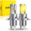 imageAUXITO H7 Bulb 1000 Brighter 11 Mini Size No Adapter Needed 5 Min Quick Install No Flicker 99 Compatibility Pack of 2H49003HB2Yellow