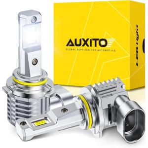imageAUXITO 9005amp9006 LED HeadIight Bulbs Combo 11 Halogen Size 6500K Ultra Bright 1000 Brightness Plug and Play 60000 Hours Lifespan Pack of 49006HB4