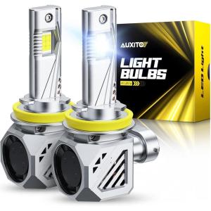 imageAUXITO 9005amp9006 LED HeadIight Bulbs Combo 11 Halogen Size 6500K Ultra Bright 1000 Brightness Plug and Play 60000 Hours Lifespan Pack of 4H11H8H9