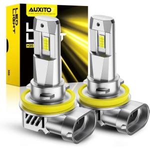 imageAUXITO 9007HB5 Bulbs HighLow Beam 70000LM 6500K Ulitra Bright White HB5 Halogen Raplacement Fog Lights with Fan Wireless Plug and Play Canbus Ready Pack of 2H11H8H9