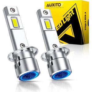 imageAUXITO H1 Bulbs 900 Brighter UltraBright Plug N Play Long Lifespan No Flicker 99 Compatibility 2PCS
