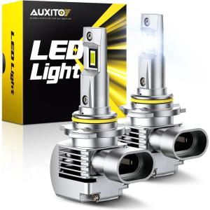 imageAUXITO H11 LED Bulbs 50000LM 900 Super Bright 60000 Hours Life Service 6500K Cool White 11 Mini Size Wireless H8 H9 Fog Light Halogen Replacement Plug amp Play Pack of 29012
