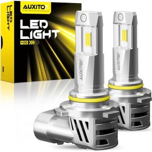 imageAUXITO H4 LED Bulb 9003 HB2 Light Bulbs 10X UltraBright 40000LM 6500K White Light Mini Size Plug and Play without Fan No Flicker amp Error 99 Compatibility 2PCS9005HB3