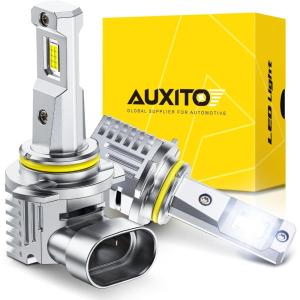 imageAUXITO H7 Bulb 1000 Brighter 11 Mini Size No Adapter Needed 5 Min Quick Install No Flicker 99 Compatibility Pack of 29006HB4