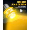 imageAUXITO Latest 1157 LED Bulbs Amber Yellow Turn Signal Lights 700 Brighter 2057 2357 7528 BAY15D LED Bulbs with Projector for Turn Signal Parking Tail Brake Blinker DRL Marker Lights Pack of 2Amber Yellow