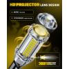 imageAUXITO Latest 1157 LED Bulbs Amber Yellow Turn Signal Lights 700 Brighter 2057 2357 7528 BAY15D LED Bulbs with Projector for Turn Signal Parking Tail Brake Blinker DRL Marker Lights Pack of 2White
