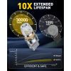 imageAUXITO Latest 1157 LED Bulbs Amber Yellow Turn Signal Lights 700 Brighter 2057 2357 7528 BAY15D LED Bulbs with Projector for Turn Signal Parking Tail Brake Blinker DRL Marker Lights Pack of 2Amber Yellow