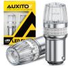 imageAUXITO Latest 1157 LED Bulbs Amber Yellow Turn Signal Lights 700 Brighter 2057 2357 7528 BAY15D LED Bulbs with Projector for Turn Signal Parking Tail Brake Blinker DRL Marker Lights Pack of 2Red