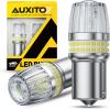 imageAUXITO Latest 1157 LED Bulbs Amber Yellow Turn Signal Lights 700 Brighter 2057 2357 7528 BAY15D LED Bulbs with Projector for Turn Signal Parking Tail Brake Blinker DRL Marker Lights Pack of 2White