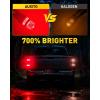 imageAUXITO Latest 1157 LED Bulbs Amber Yellow Turn Signal Lights 700 Brighter 2057 2357 7528 BAY15D LED Bulbs with Projector for Turn Signal Parking Tail Brake Blinker DRL Marker Lights Pack of 2Red