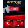 imageAUXITO Latest 1157 LED Bulbs Amber Yellow Turn Signal Lights 700 Brighter 2057 2357 7528 BAY15D LED Bulbs with Projector for Turn Signal Parking Tail Brake Blinker DRL Marker Lights Pack of 2Red