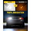 imageAUXITO Latest 1157 LED Bulbs Amber Yellow Turn Signal Lights 700 Brighter 2057 2357 7528 BAY15D LED Bulbs with Projector for Turn Signal Parking Tail Brake Blinker DRL Marker Lights Pack of 2White