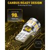 imageAUXITO CANBUS 1156 LED Bulbs Amber Yellow with Builtin Resistor 7506 1003 1141 BA15S P21W Anti Hyper Flash Error Free Turn Signal Lights Blinker Parking Lights Pack of 2Amber Yellow