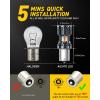 imageAUXITO CANBUS 1156 LED Bulbs Amber Yellow with Builtin Resistor 7506 1003 1141 BA15S P21W Anti Hyper Flash Error Free Turn Signal Lights Blinker Parking Lights Pack of 2Amber Yellow