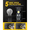 imageAUXITO CANBUS 1156 LED Bulbs Amber Yellow with Builtin Resistor 7506 1003 1141 BA15S P21W Anti Hyper Flash Error Free Turn Signal Lights Blinker Parking Lights Pack of 2White