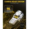imageAUXITO CANBUS 1156 LED Bulbs Amber Yellow with Builtin Resistor 7506 1003 1141 BA15S P21W Anti Hyper Flash Error Free Turn Signal Lights Blinker Parking Lights Pack of 2Blue
