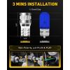 imageAUXITO CANBUS 1156 LED Bulbs Amber Yellow with Builtin Resistor 7506 1003 1141 BA15S P21W Anti Hyper Flash Error Free Turn Signal Lights Blinker Parking Lights Pack of 2Blue