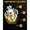 imageAUXITO CANBUS 1156 LED Bulbs Amber Yellow with Builtin Resistor 7506 1003 1141 BA15S P21W Anti Hyper Flash Error Free Turn Signal Lights Blinker Parking Lights Pack of 2Red