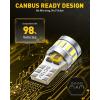 imageAUXITO CANBUS 1156 LED Bulbs Amber Yellow with Builtin Resistor 7506 1003 1141 BA15S P21W Anti Hyper Flash Error Free Turn Signal Lights Blinker Parking Lights Pack of 2White