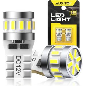 imageAUXITO CANBUS 1156 LED Bulbs Amber Yellow with Builtin Resistor 7506 1003 1141 BA15S P21W Anti Hyper Flash Error Free Turn Signal Lights Blinker Parking Lights Pack of 2White