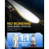 imageAUXITO 9005HB3 LED Bulbs 6500K Cool White High Brightness Real Mini Size without Cooling Fan 50000 Hours Lifespan Effortless PlugNPlay Fog Light Bulbs Pack of 2H139008