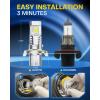 imageAUXITO 9005HB3 LED Bulbs 6500K Cool White High Brightness Real Mini Size without Cooling Fan 50000 Hours Lifespan Effortless PlugNPlay Fog Light Bulbs Pack of 2H139008
