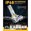 imageAUXITO 9005HB3 LED Bulbs 6500K Cool White High Brightness Real Mini Size without Cooling Fan 50000 Hours Lifespan Effortless PlugNPlay Fog Light Bulbs Pack of 290059006