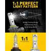 imageAUXITO 9005 9006 Bulbs Combo 1400 Brighter HB3HB4 Bulbs 6500K Cool White PlugNPlay Pack of 2