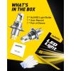 imageAUXITO H6M P15D LED Motorcycle Light Bulbs HiLo Beam T19 H6 6500K Cool White 5000LM for ATVS UTVS Plug and Play Pack of 29003H4White