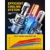 imageAUXITO H6M P15D LED Motorcycle Light Bulbs HiLo Beam T19 H6 6500K Cool White 5000LM for ATVS UTVS Plug and Play Pack of 29003H4White