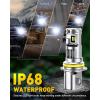 imageAUXITO H6M P15D LED Motorcycle Light Bulbs HiLo Beam T19 H6 6500K Cool White 5000LM for ATVS UTVS Plug and Play Pack of 29004