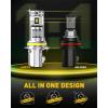imageAUXITO H6M P15D LED Motorcycle Light Bulbs HiLo Beam T19 H6 6500K Cool White 5000LM for ATVS UTVS Plug and Play Pack of 29004