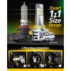 imageAUXITO H6M P15D LED Motorcycle Light Bulbs HiLo Beam T19 H6 6500K Cool White 5000LM for ATVS UTVS Plug and Play Pack of 290059006