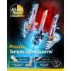 imageAUXITO H6M P15D LED Motorcycle Light Bulbs HiLo Beam T19 H6 6500K Cool White 5000LM for ATVS UTVS Plug and Play Pack of 290059006