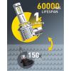 imageAUXITO H6M P15D LED Motorcycle Light Bulbs HiLo Beam T19 H6 6500K Cool White 5000LM for ATVS UTVS Plug and Play Pack of 29005HB3