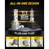 imageAUXITO H6M P15D LED Motorcycle Light Bulbs HiLo Beam T19 H6 6500K Cool White 5000LM for ATVS UTVS Plug and Play Pack of 29006HB4