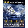 imageAUXITO H6M P15D LED Motorcycle Light Bulbs HiLo Beam T19 H6 6500K Cool White 5000LM for ATVS UTVS Plug and Play Pack of 29012HIR2