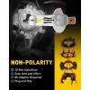 imageAUXITO H6M P15D LED Motorcycle Light Bulbs HiLo Beam T19 H6 6500K Cool White 5000LM for ATVS UTVS Plug and Play Pack of 2H1