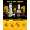 imageAUXITO H6M P15D LED Motorcycle Light Bulbs HiLo Beam T19 H6 6500K Cool White 5000LM for ATVS UTVS Plug and Play Pack of 2H11 9005