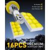 imageAUXITO H6M P15D LED Motorcycle Light Bulbs HiLo Beam T19 H6 6500K Cool White 5000LM for ATVS UTVS Plug and Play Pack of 2H11B